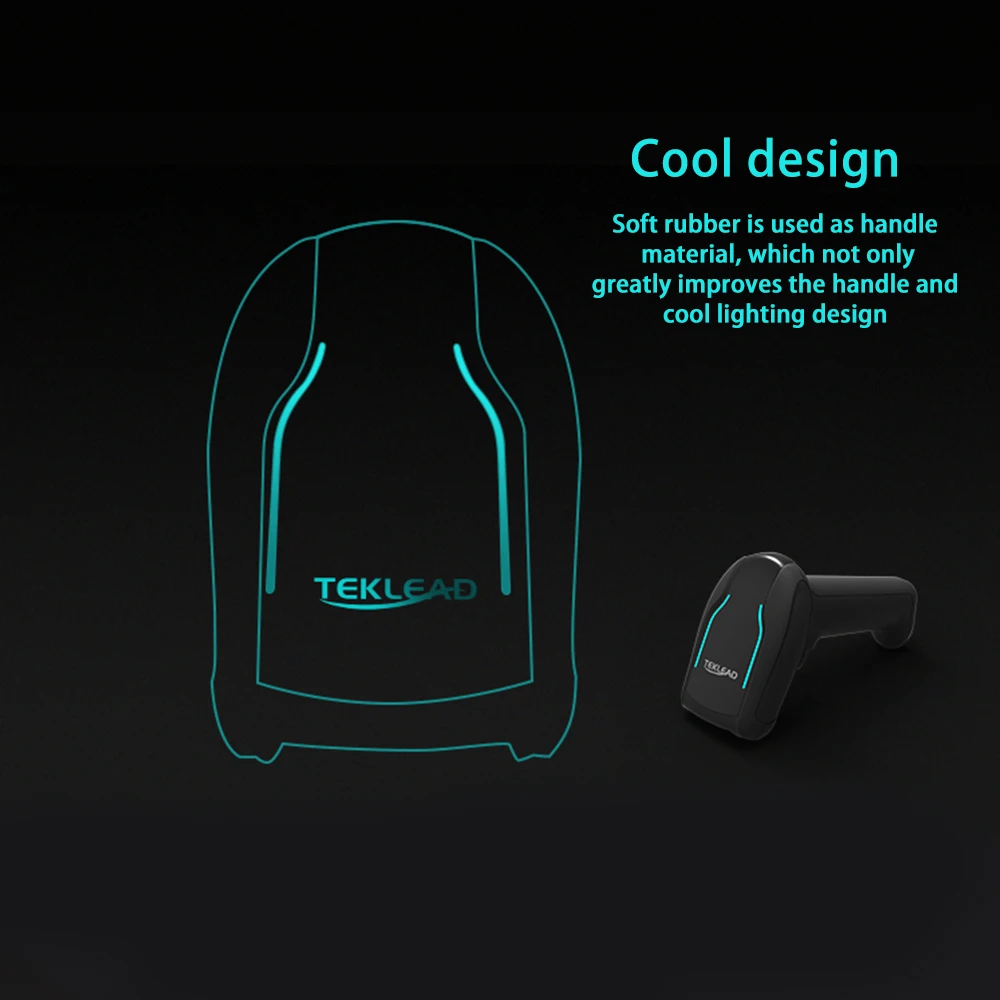 TEKLEAD 1D 2D проводной USB Bluetooth беспроводной 2 4G сканер штрих кода с зарядным