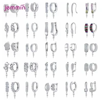 creative diy earrings material fastening hoop earring hooks accessories for fashion women handmade earring jewelry making