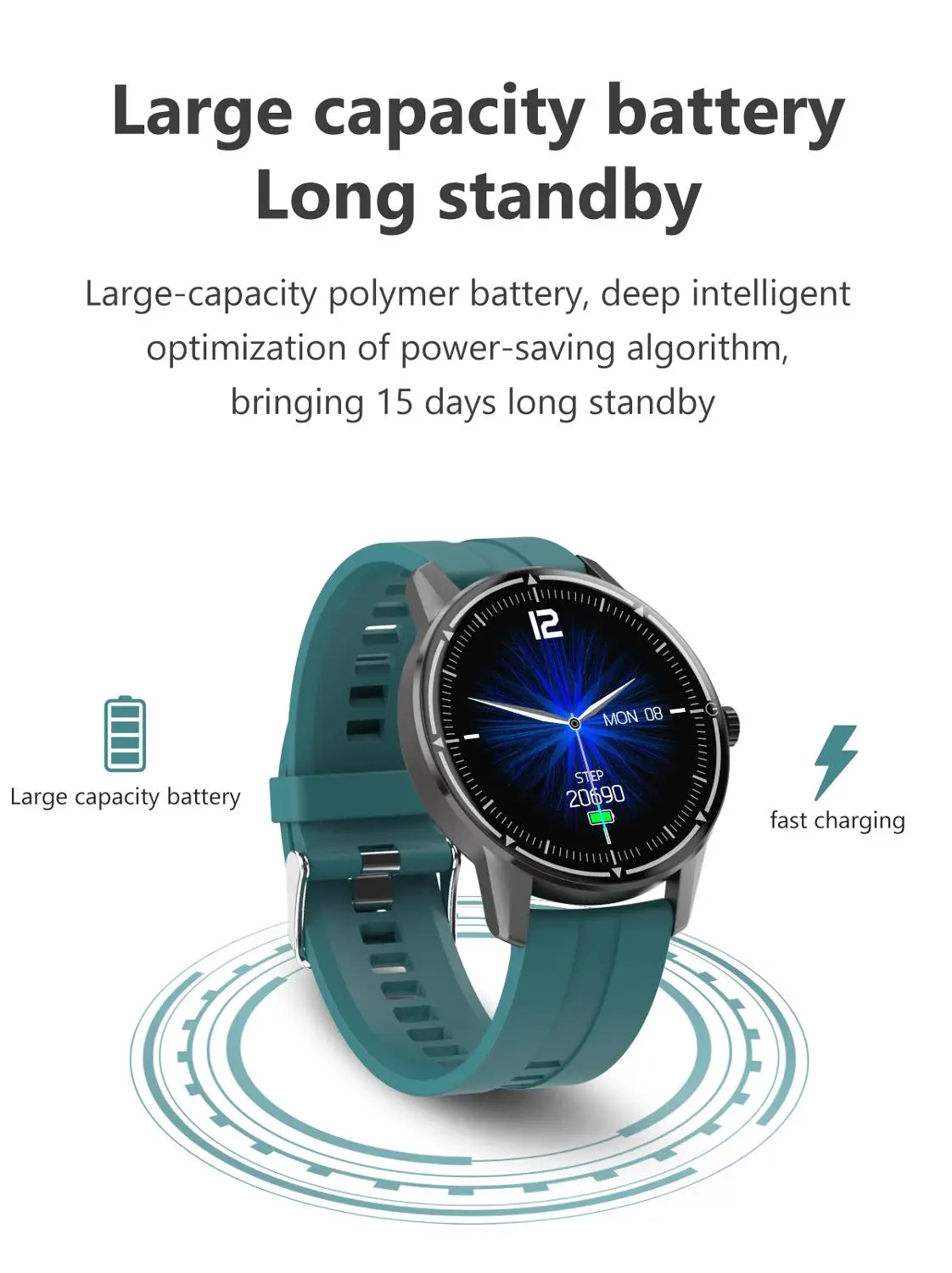 Умные часы R8 с пульсометром фитнес-трекер умные спортивный Bluetooth Смарт-браслет