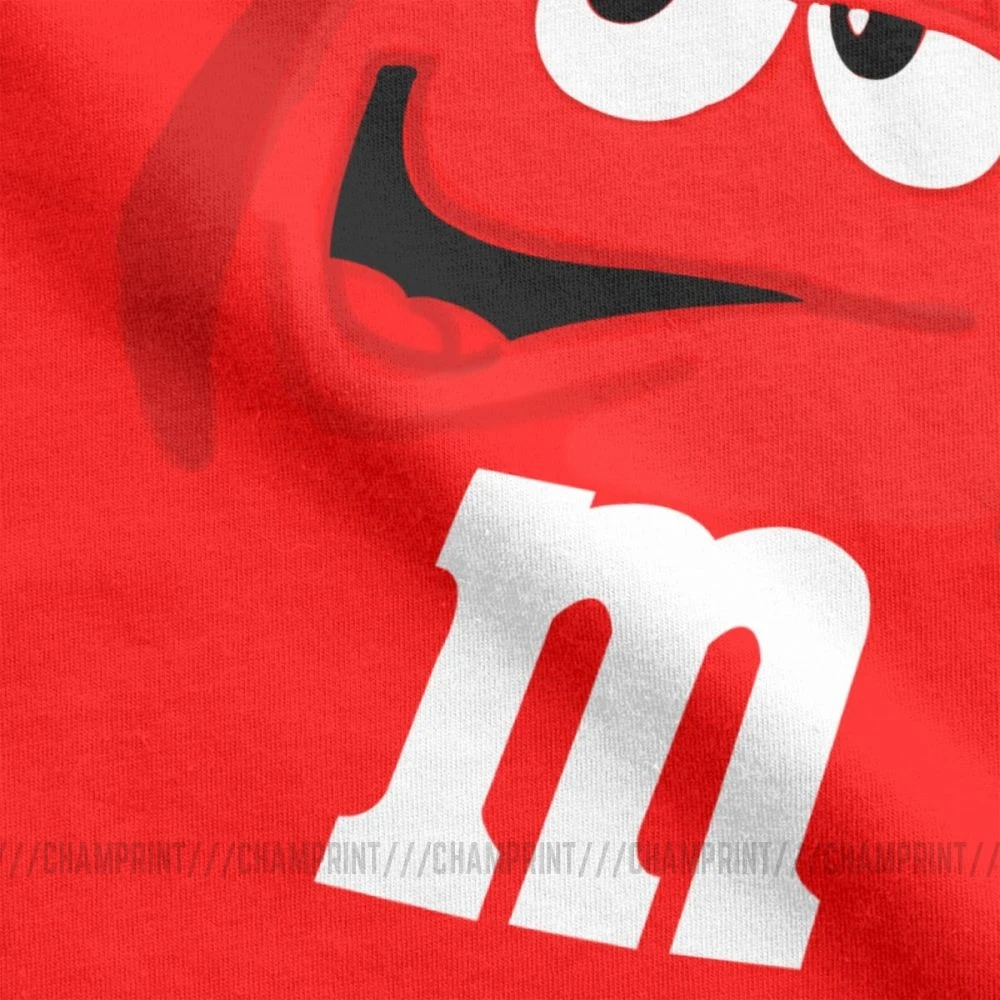 M &amp M's Chocolate Candy Face Tees короткая Новая модная мужская футболка из чистого хлопка