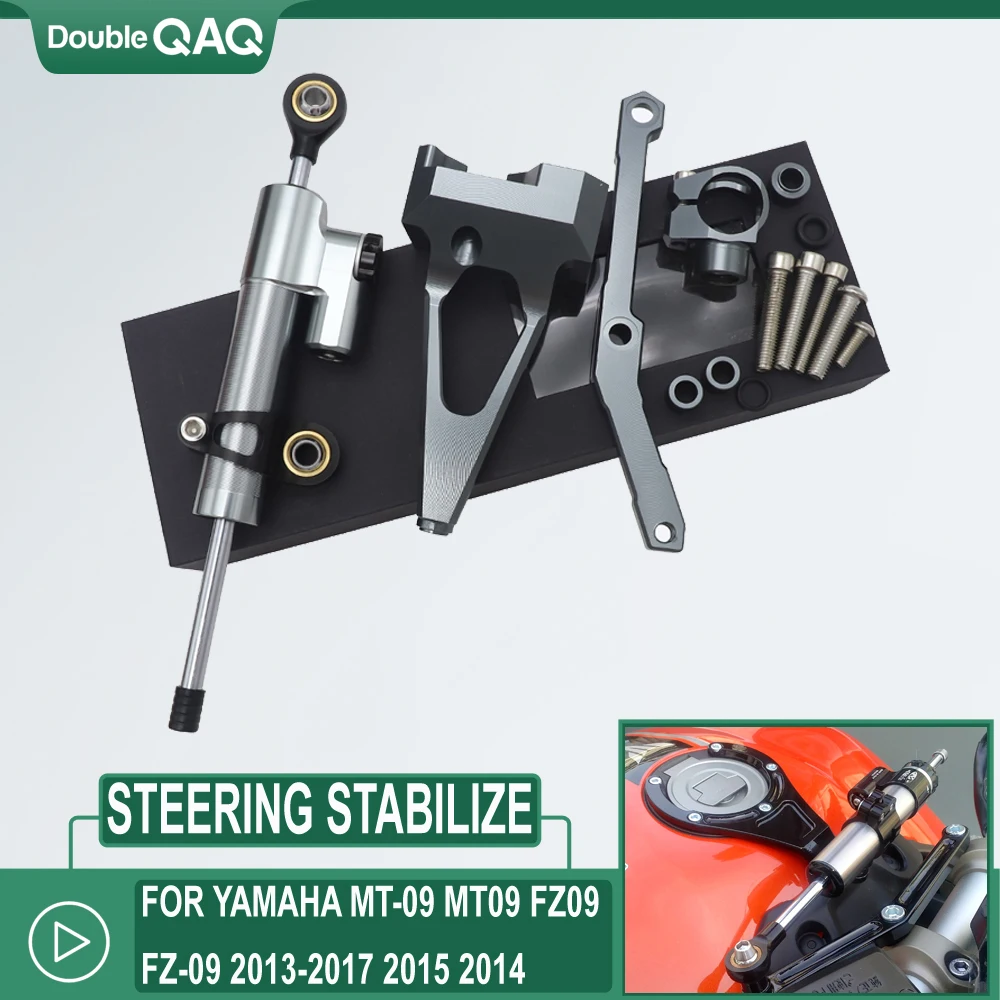 

For YAMAHA MT-09 FZ-09 MT 09 MT09 FZ09 Motorcycle Accessories Steering Damper With Bracket 2013 2014 2015 2016 2017 2018