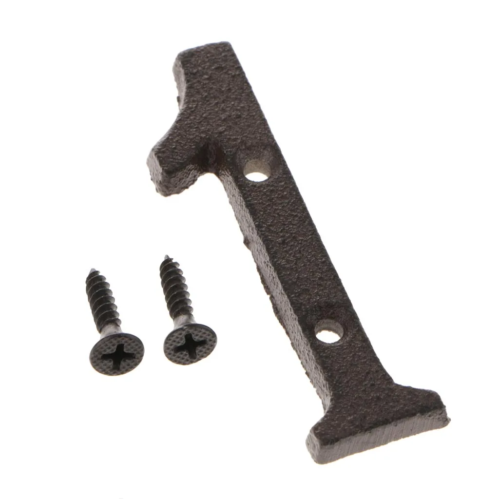 Металлический цифровой знак на дом чугунный номер 1 дверная тарелка сделай сам