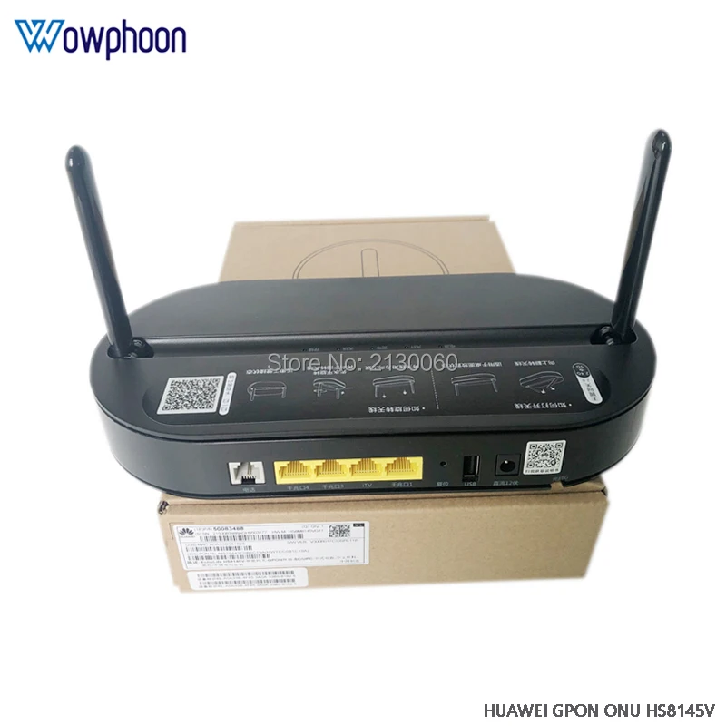 Бесплатная доставка оптоволоконная сеть Huawei Epon Gpon HS8145V режим ONU Singl с 4GE + голосом 2