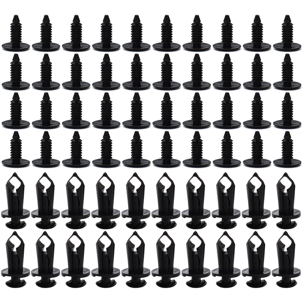 Универсальный Автомобильный крепеж с зажимом и заклепками 190 шт. 6 размеров