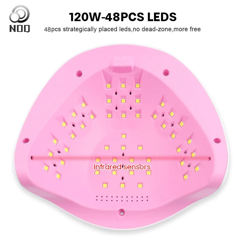 УФ лампа NOQ A1 Max96W для ногтей Профессиональная маникюра с 48 светодиодами и 4