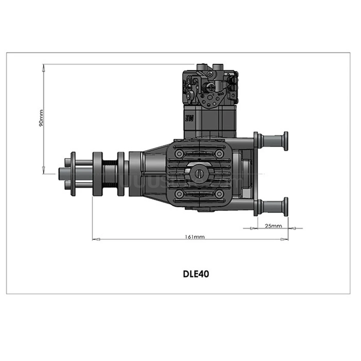 DLE Engine DLE-40cc DLE40 двойной бензин с электронным зажиганием для радиоуправляемого