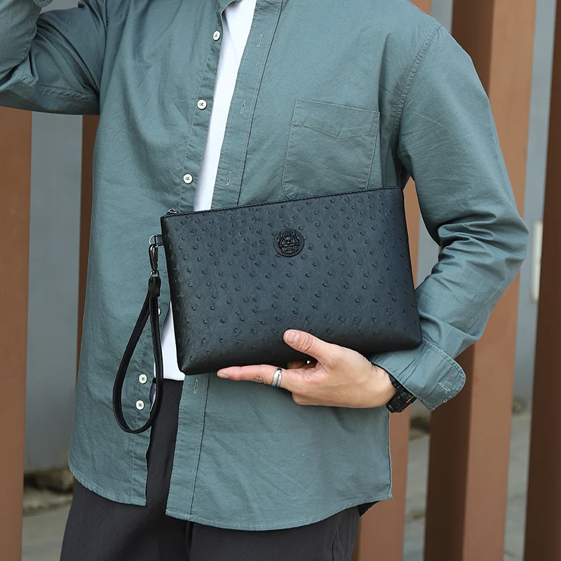 New Design Men's Day Clutch Soft Envelop Bag Big Capacity Handbag Messenger Bag Male Travel Bag iPad Case