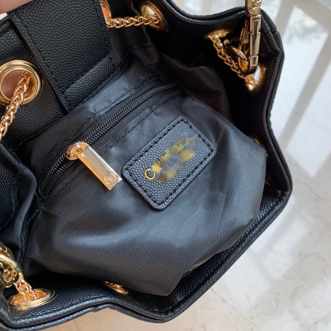 

Chain Lingge bucket bag women 2020 new fashion chain bag diagonal straddle bag