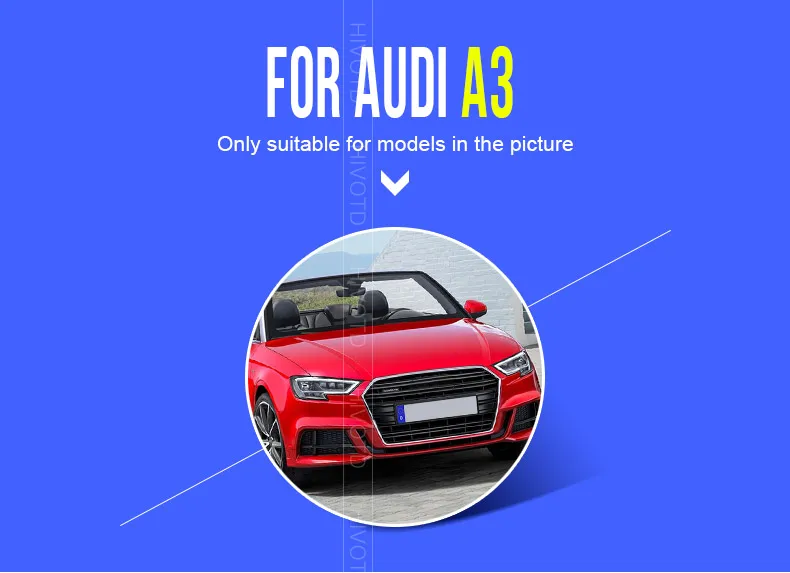 Hivotd для Audi A3 Автомобильная центральная консоль подлокотник коробка контейнер для хранения большой емкости Органайзер авто аксессуары для интерьера，автотовары аксессуары для авто