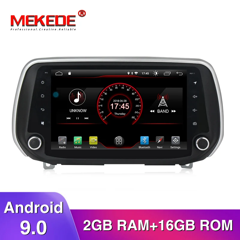 1din Android 9 0 радио Автомобильный DVD плеер для Hyundai Tucson 2019 2018 / Santa Fe автомобильный