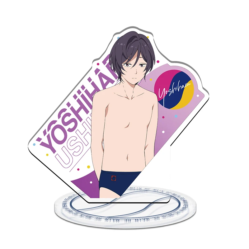 

Anime RE-MAIN Joujima Jou Oka Eitarou Acrylic Stand Figure Model Plate Display Tabletop Decor Cosplay Q Version Cartoon Gift