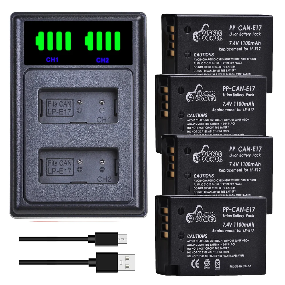 Зарядное устройство LPE17 LP E17 для Canon EOS 200D M3 M5 M6 750D 760D T6i T6s T7i 800D 8000D Kiss X8i аксессуар