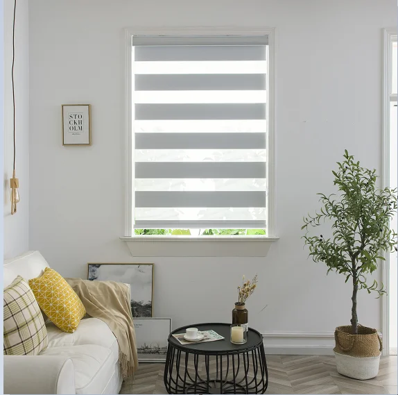 Новый стиль Дешевые и высококачественные простые цветные жалюзи Зебра для