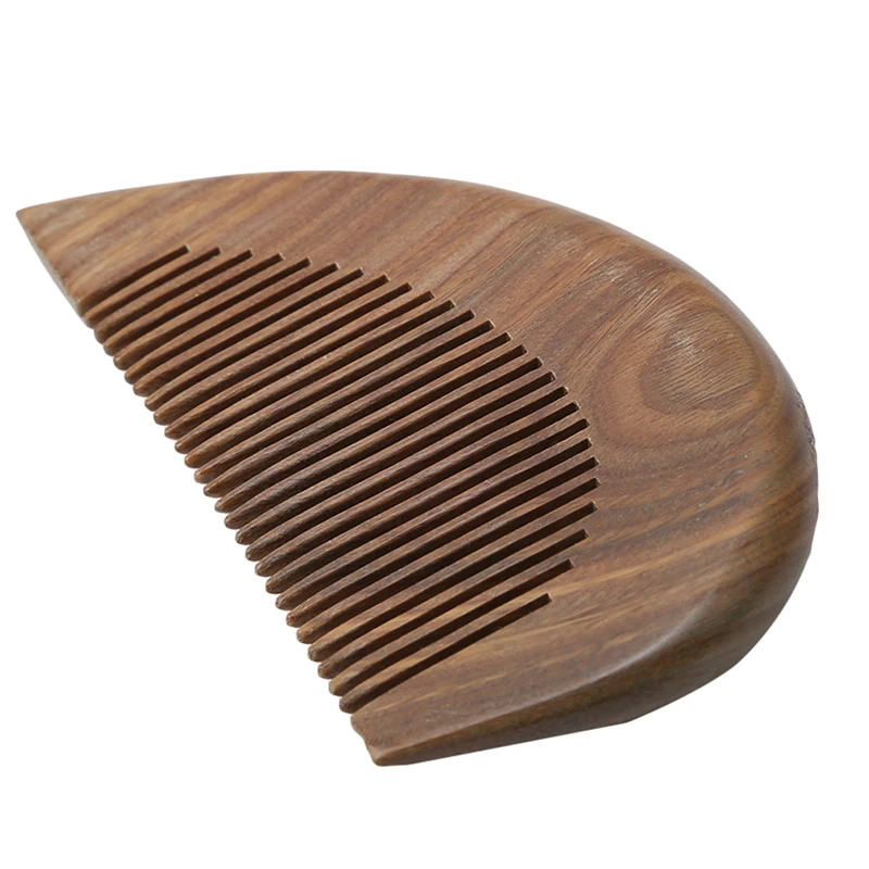 Hot Sale Vintage Style Pocket Wooden Comb Natural Brown Sandalwood Super Narrow Tooth Wood Combs Non-Static Lice Beard 1PC | Красота и