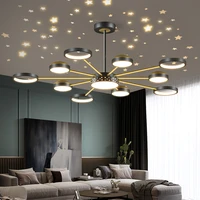 new nordic luxury living room chandeliers simple modern atmosphere dining lighting led lamps bedroom starry sky ceiling lights