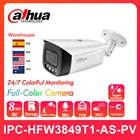 IP-камера Dahua, 8 Мп, 4K, полноцветная, WizSense, активное сдерживание, Внешняя камера IP67 со встроенным микрофоном, аудио, SD, POE