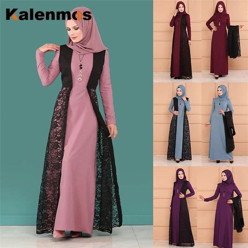 Комплект из двух предметов мусульманское платье Абайи и жилет женское длинное