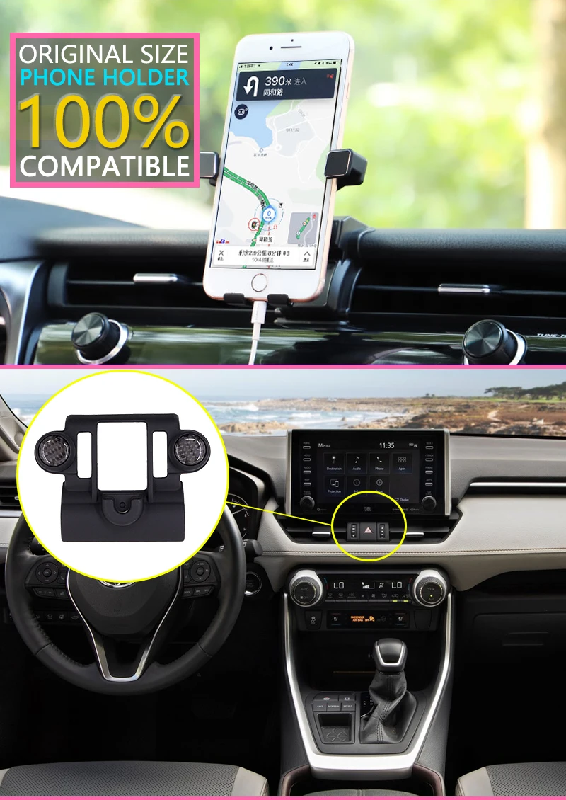 Автомобильный держатель мобильного телефона для Toyota RAV4 XA50 RAV 4 50 MK5 Gravity беспроводной зарядный телефонный кронштейн автомобильные аксессуары наклейки на авто аксессуары для авто