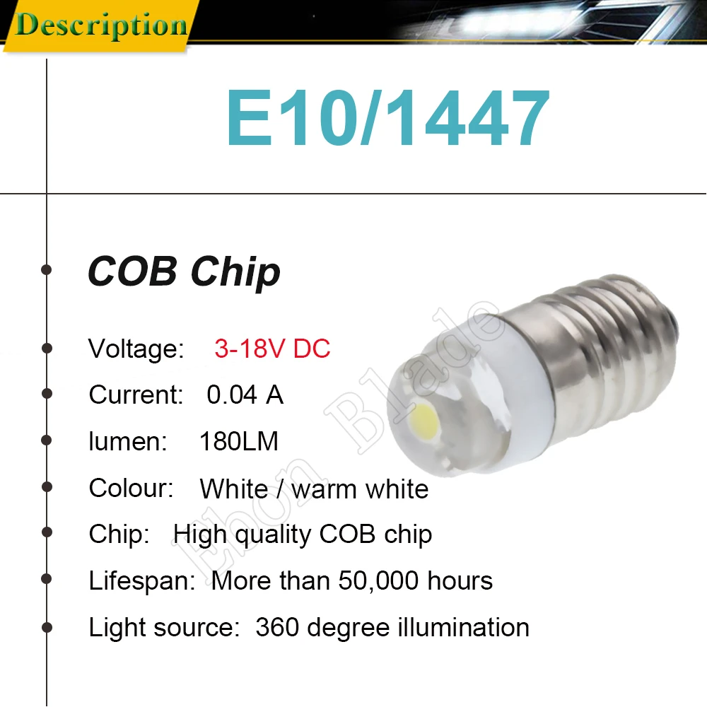 Светодиодный фонарь E10 1/2 шт. 3 в 4 5 В 6 12 18 0 Вт|led car globes|e10 12ve10 bulb 12v |