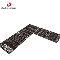 bubble kiss geometric lines printed carpets black anti wrinkle kitchen mats for bedroom home room decoration teenager area rugs