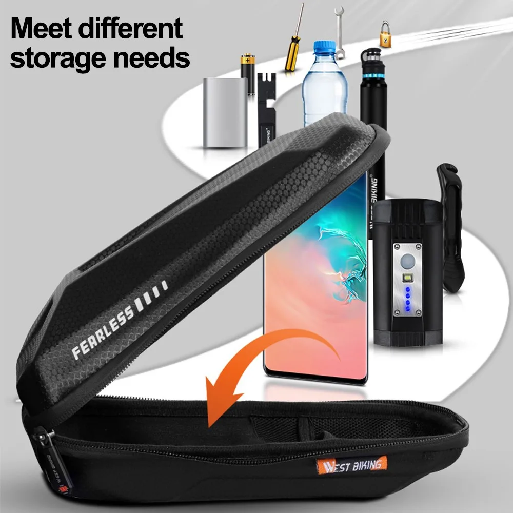 

Bicycle Bag Front Frame Top Tube Rainproof MTB Bike Bags Waterproof Mobile Phone Storage Case Holder Cycling Front Pouch