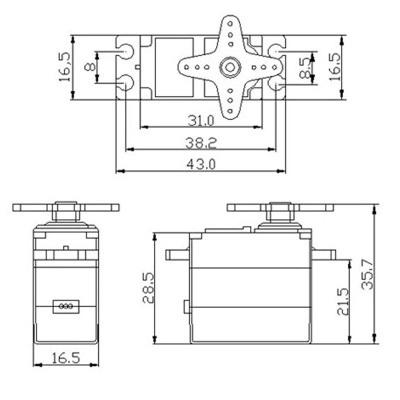 k power m0200 35 кг крутящий момент метал