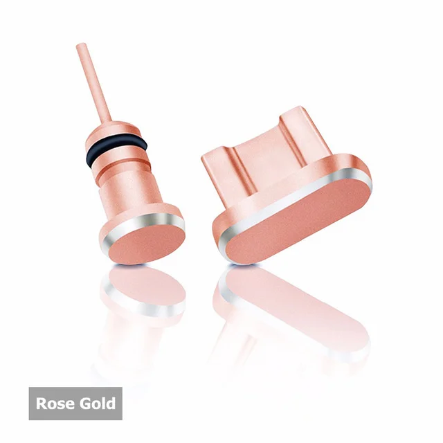 

New Collection 2 Stks/set Metals Port Loading Earthphone Port Dust Plug Replacement For Android Mobile Phone 3.5mm Headset
