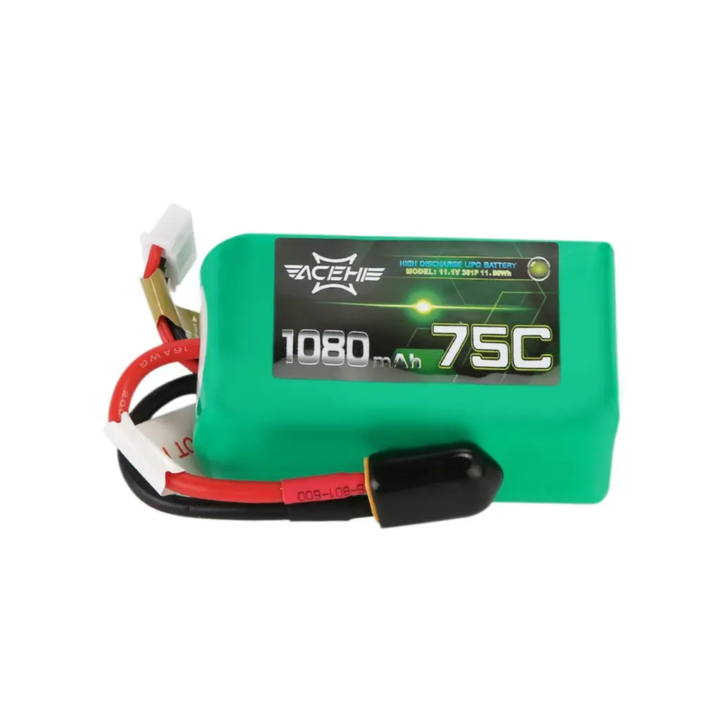ACEHE 11 1 V 1080mAh 75C Lipo батарея 3S1P 11.99WH с высоким током разрядки TX30 Разъем для RC Raing Quacopter