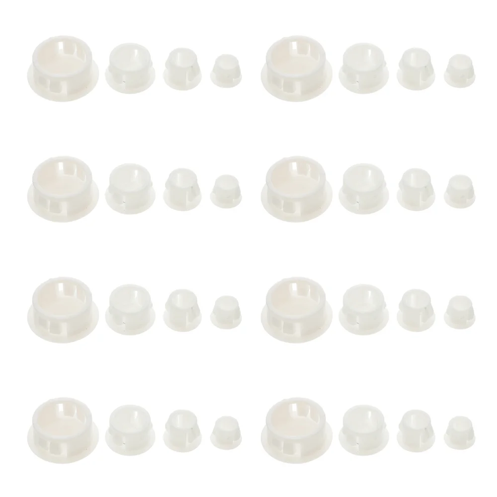 

27 Pcs 1 Bag Screw Covers Practical Screw Protection Covers (White)