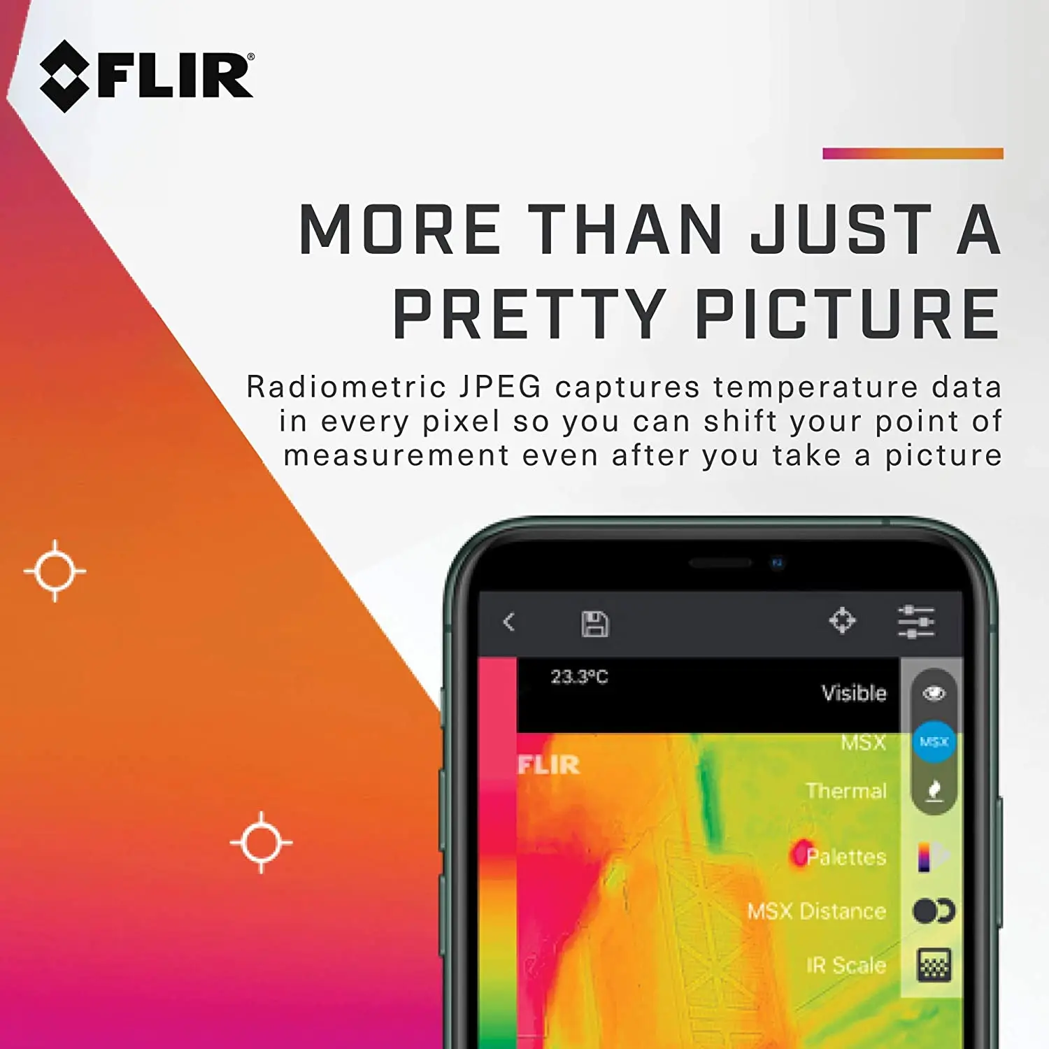 FLIR ONE PRO мобильный телефон Инфракрасная тепловая камера для обнаружения