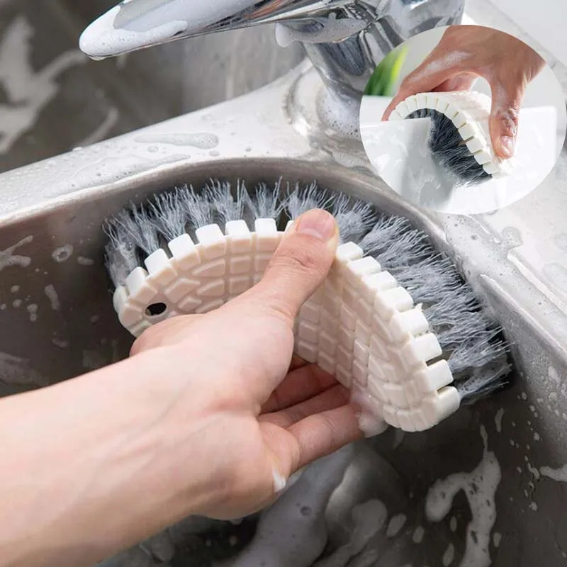 

Kitchen Stove Bendable Cleaning Brush Bathroom Bathtub Tile Brush Laundry Brush Kitchen Accessories Cleaning Products