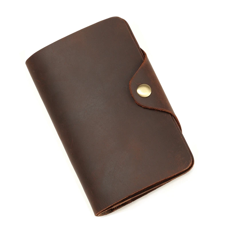 Мужской кошелек Crazy Horse из натуральной кожи с тремя сложениями, винтажная Пряжка, держатель для кредитных карт, паспорт, Кошелек Carteira Masculina для мужчин 001