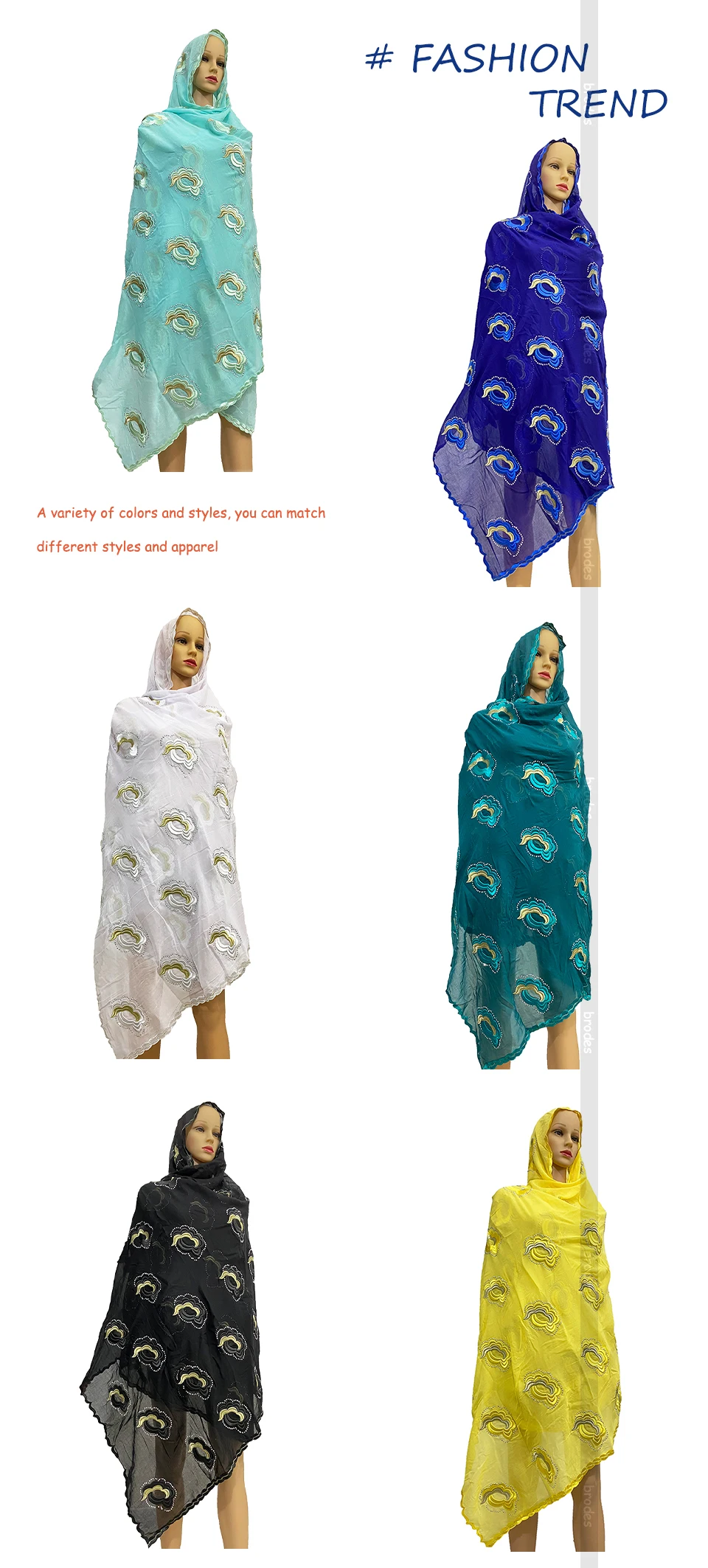 cobrir com diamantes, moda feminina muçulmano lh171