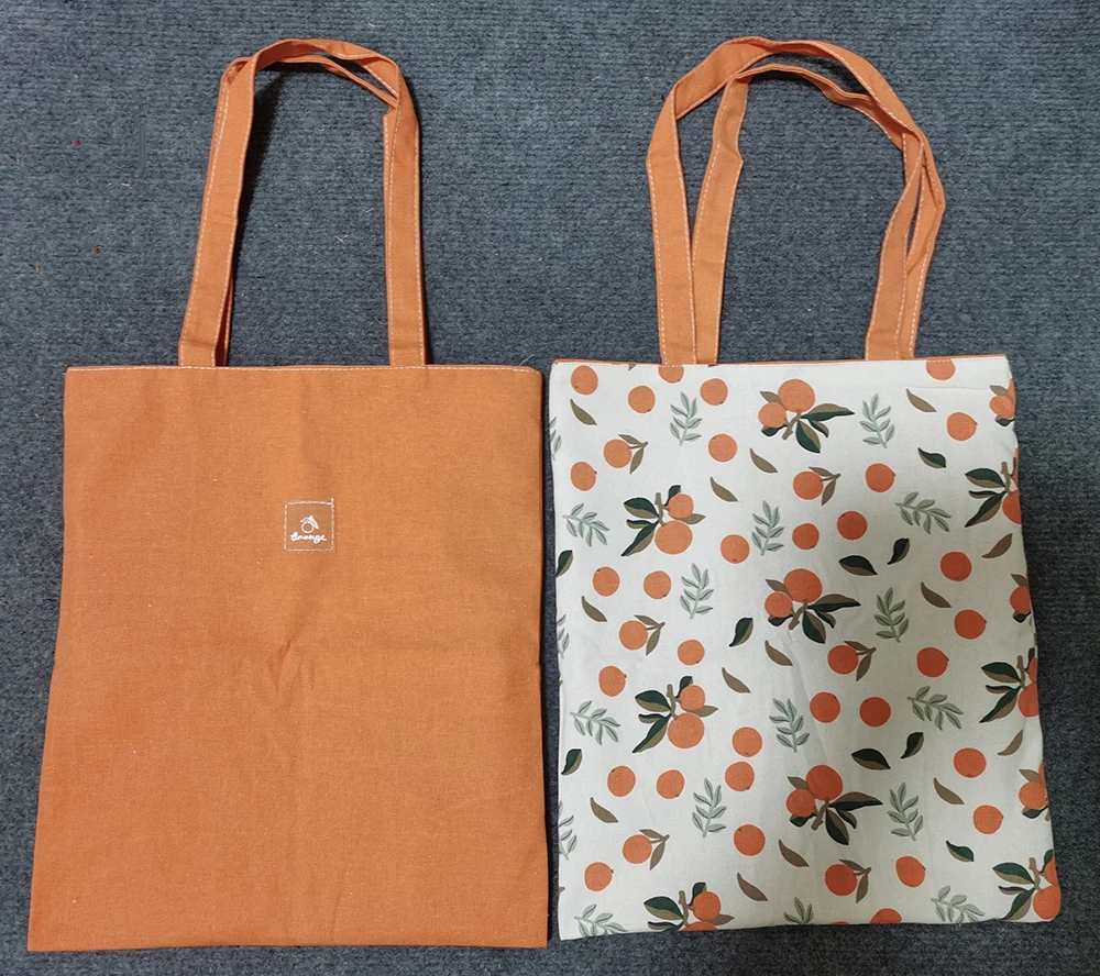 

Двухсторонняя тканевая сумка для покупок, сумка для хранения продуктов из хлопка и льна с карманами, весна-лето 2021