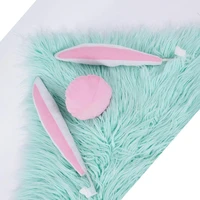 christmas bunny ears decoration car vehicle nose horn rabbit pink windows nose ornaments christmas costume car ears set y4n4