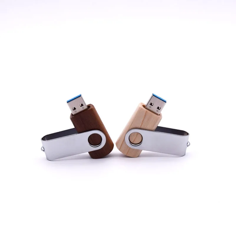 Деревянный вращающийся зажим Usb 3 0 64g/32g/16g/8g Memoria флэш накопитель Пользовательский