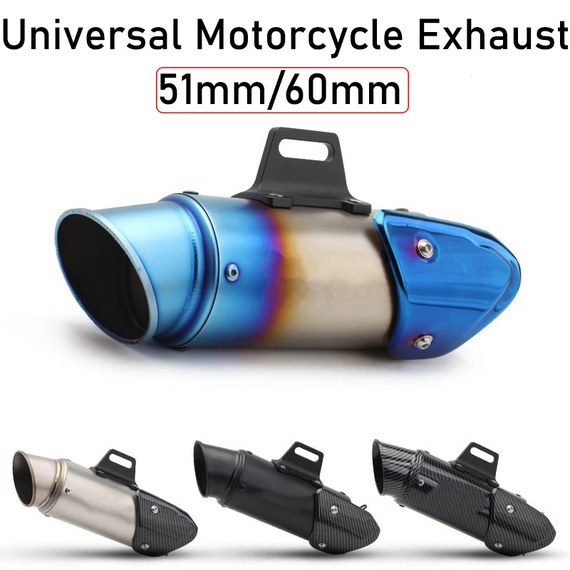 Выхлопная труба из стали универсальный глушитель выхлопной трубы мотоцикла с