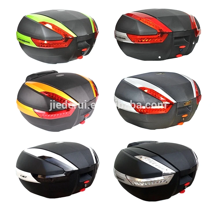

Motorbike Accessories Storage Painner Luggage Case Black 47L Motorcycle Top Case