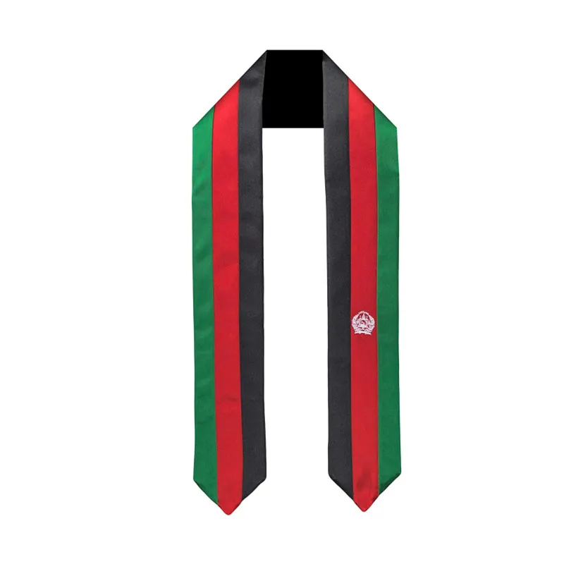 

Afghanistan Flag Graduation Sash International Study Abroad Student Adult Unisex Graduation Stole