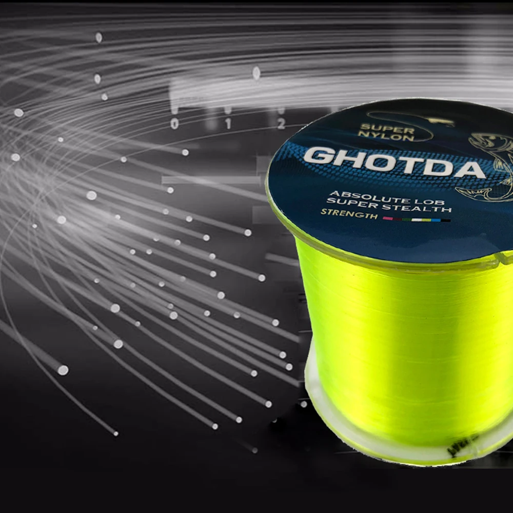 Моноволоконная нейлоновая леска GHOTDA 500 м трос высокого качества материал|nylon fishing