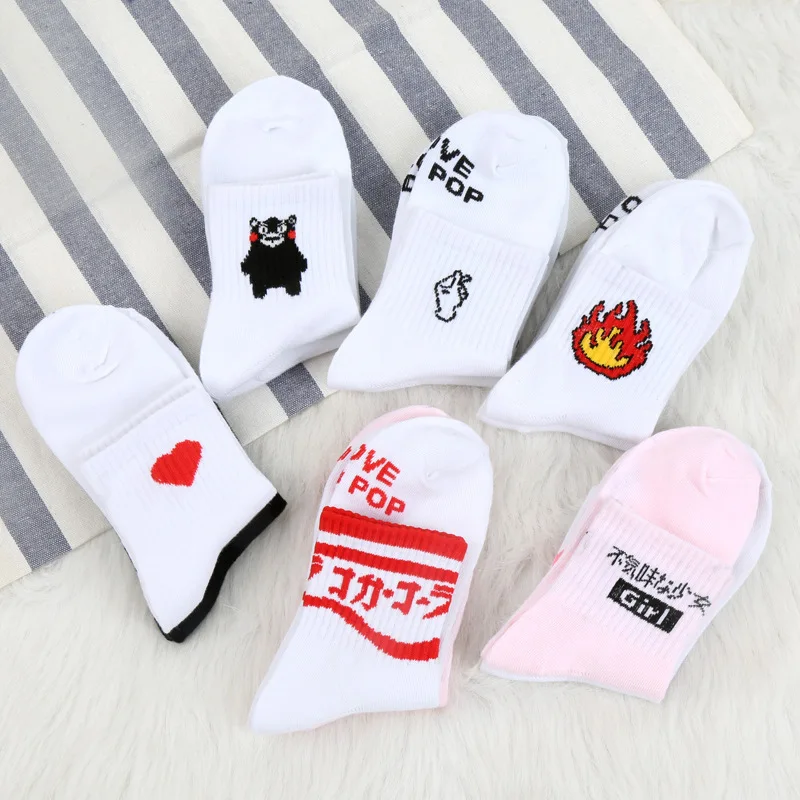 Женские носки на каждый день в стиле Харадзюку корейские японские хлопковые