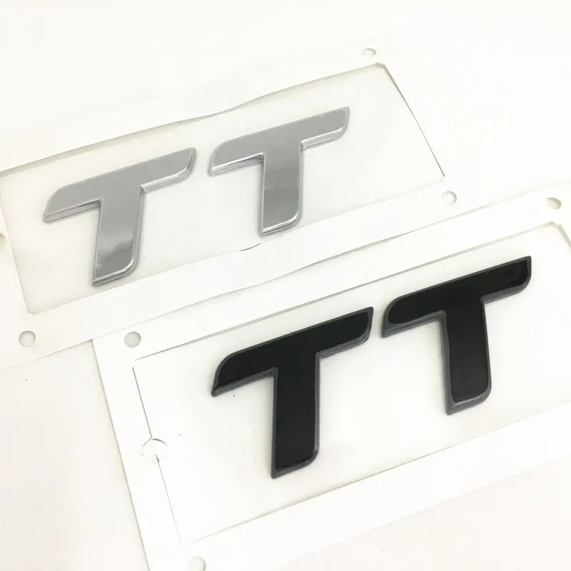 Черный или серебристый ABS 3D TT заднего бампера магистрали наклейки Знак