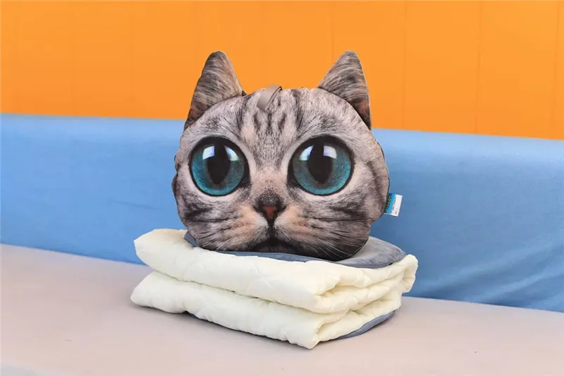 3D моделирование Шарпей мопс, собака, кошка, плюшевая игрушка, мягкая подушка Сибирского хаски, кондиционер, одеяло, подарок для девочек