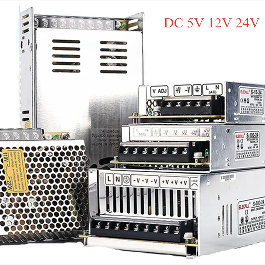 AC 110 V 220 постоянного тока 5 В 12 24 1A 2A 3A 5A 10A 15A 20A 30A 50A переключатель светодиодный