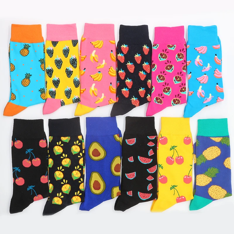 Мужские хлопковые носки рождественский смешной набор подарки Зимний принт