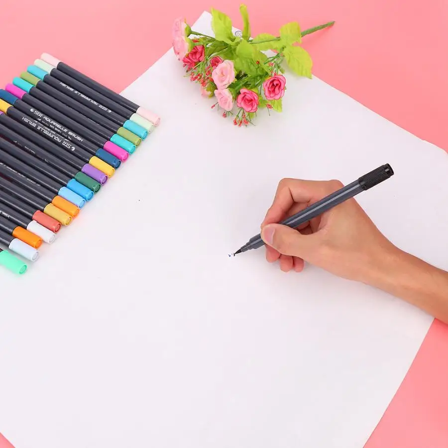 Двойной наконечник водорастворимый маркер авторучка эскиз манга живопись