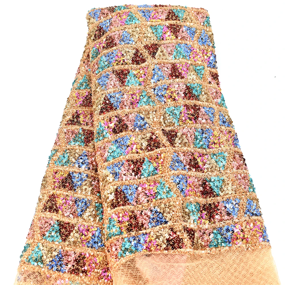 CD8215 Свадебная вышивка кружевная ткань 3D дизайн блесток для Рождества |