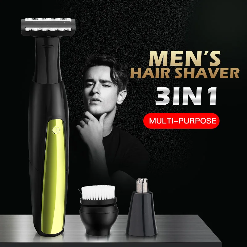 

One Blade Hybrid Electric Trimmer Razor Shaver Waterproof Washable Beard Grooming Body Hair Groomer for Men and Women