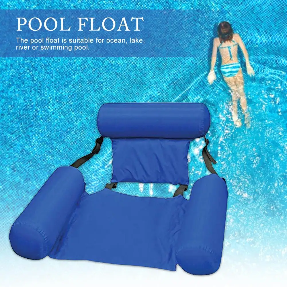 

Swimming Pool Inflatable Chair Water Hammock Air Mattresses Bed Foldable Floating Row PVC Beach Water Sport Lounger Chair