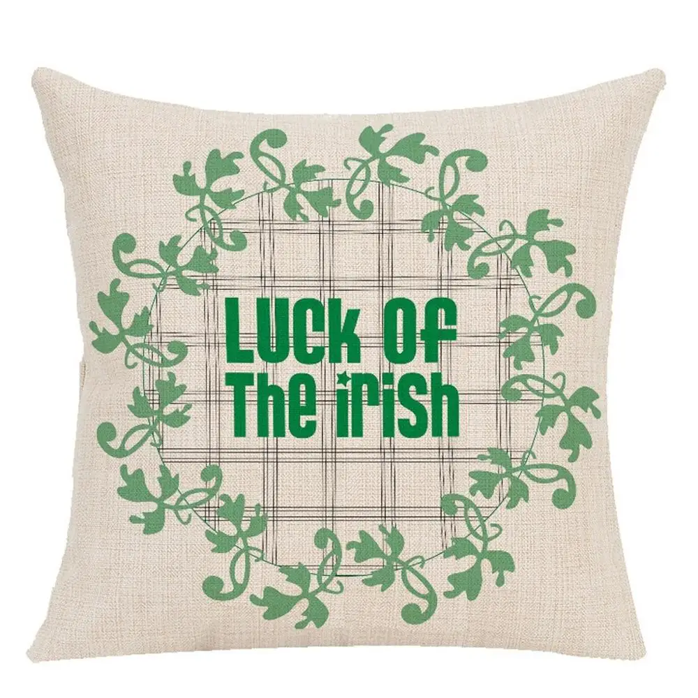 Наволочка с зеленым клевером на День Святого Патрика | Дом и сад